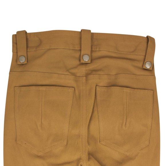 UNRAVEL PROJECT Beige Leather Skinny Lace Up Pants Size 26 $2240 - Picture 5 of 6
